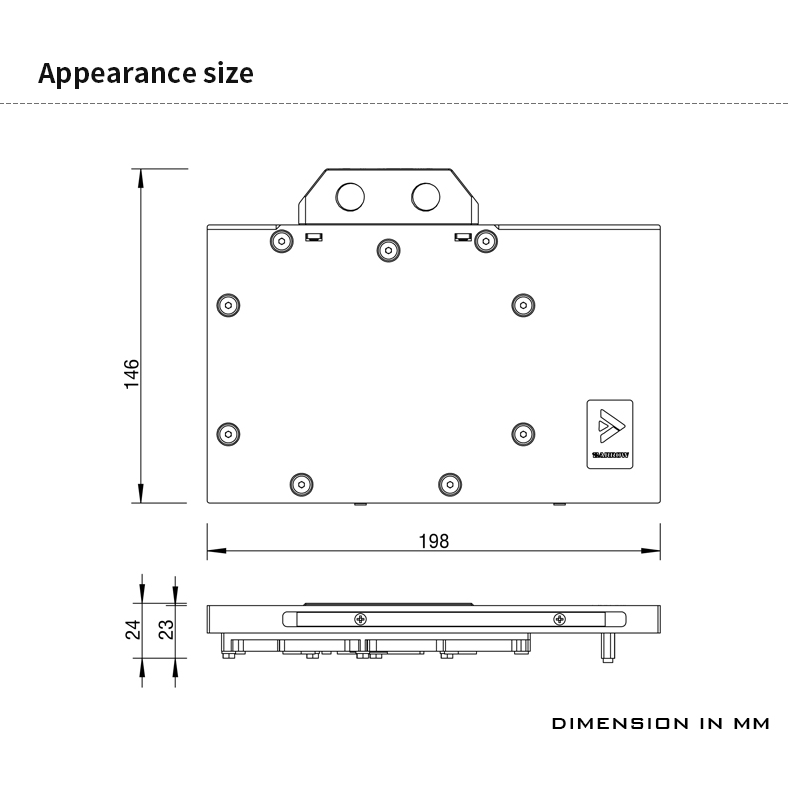 Водоблок для видеокарты Barrow BS-NVG4090-PA Black (BA3120) - фото 5