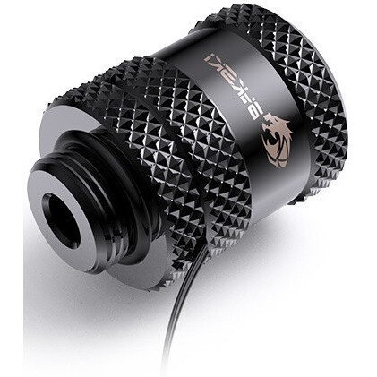 Угловой фитинг для СЖО Bykski B-LTJT-X 14MM 5V A-RGB Black (C10-0318) - фото 2