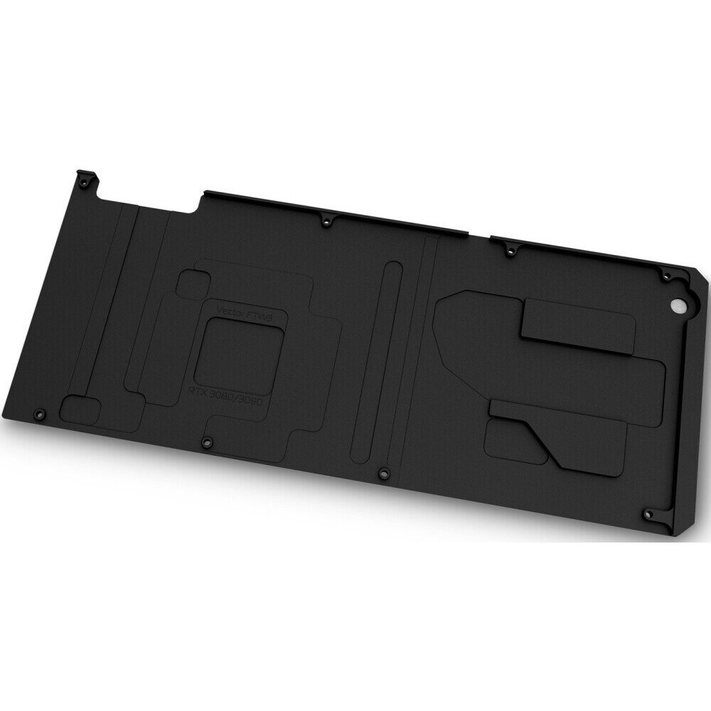Бэкплейт для водоблока СЖО EKWB EK-Quantum Vector FTW3 RTX 3080/3090 Backplate Black (3831109833001) - фото 2