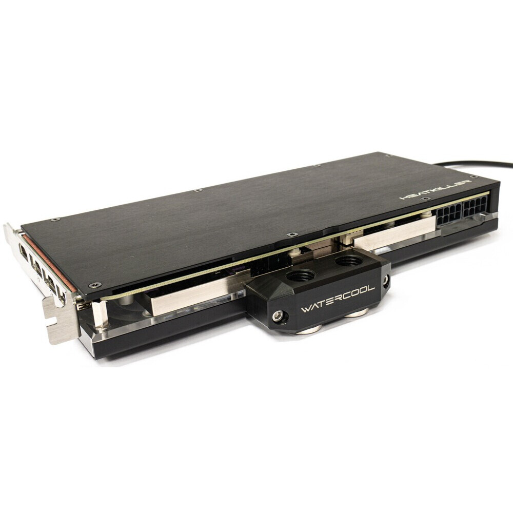 Бэкплейт для водоблока СЖО Watercool HEATKILLER V eBC - Backplate for RTX 3080/3090 Black (16072) - фото 2