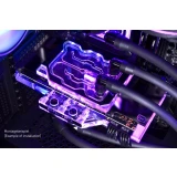 Активный бэкплейт для водоблока СЖО Alphacool Eisblock Aurora GPX-N Acryl 3090/3080 Reference (13038)