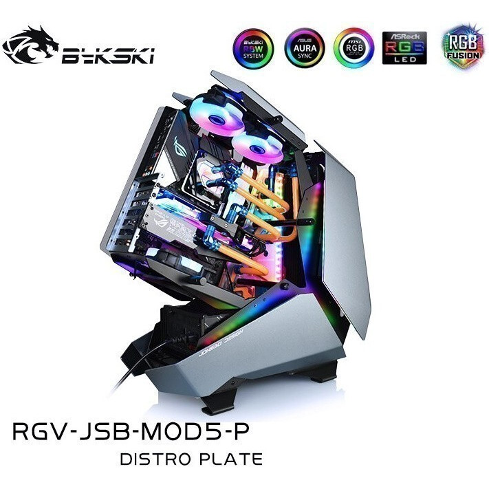 Кастомная панель для СЖО Bykski RGV-JSB-MOD5-P Black (C4-0214) - фото 4