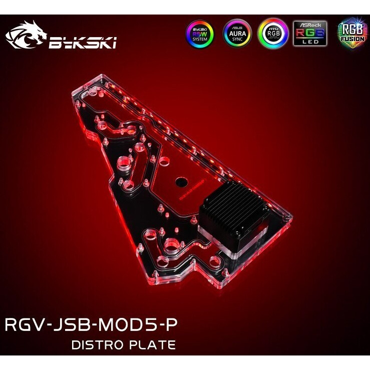 Кастомная панель для СЖО Bykski RGV-JSB-MOD5-P Black (C4-0214) - фото 5