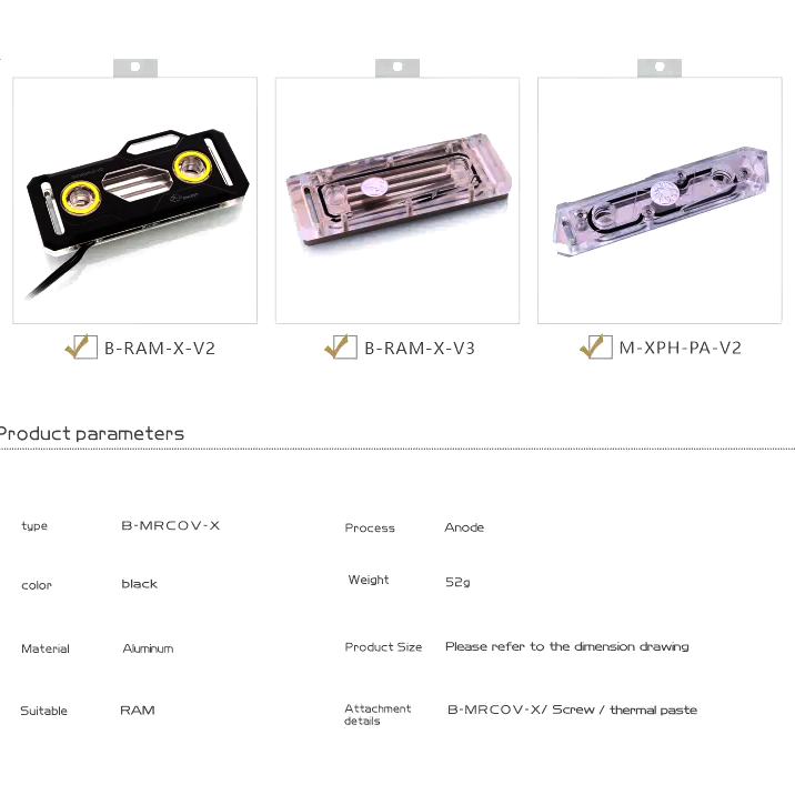 Радиатор для оперативной памяти Bykski B-MRCOV-X (C10-0433) - фото 4