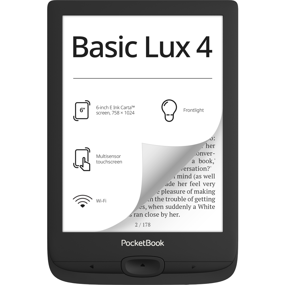 Электронная книга PocketBook 618 Basic Lux 4 Black