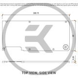 Бэкплейт для водоблока СЖО EKWB EK-Quantum Vector RTX 3080/3090 Backplate Black (3831109829998)