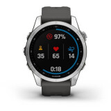 Умные часы Garmin Fenix 7S Standard Silver with Graphite Band (010-02539-01)
