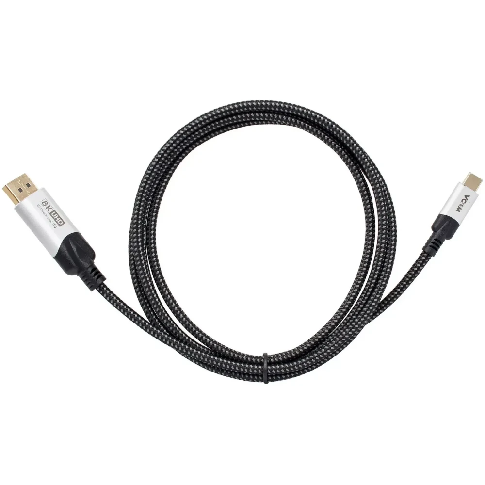 Кабель USB Type-C - DisplayPort, 1.8м, VCOM CU422VB-1.8 - фото 2