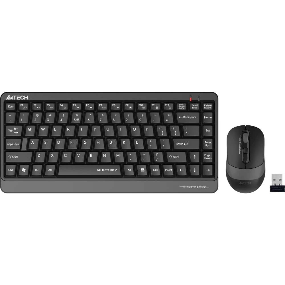 Клавиатура + мышь A4Tech Fstyler FGS1110Q Black/Grey - фото 2