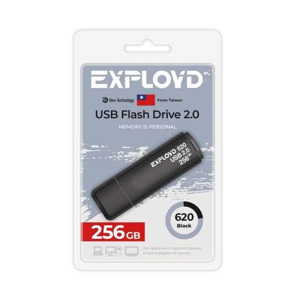 USB Flash накопитель 256GB Exployd 620 Black