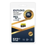 Карта памяти 512Gb MicroSD Exployd Premium (EX512GCSDXC10UHS-1-ElU3 w)