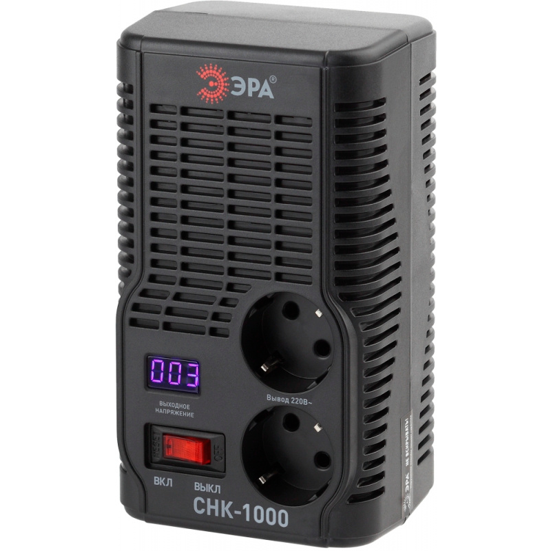 Стабилизатор напряжения ЭРА СНК-1000 - Б0032469 - фото 5