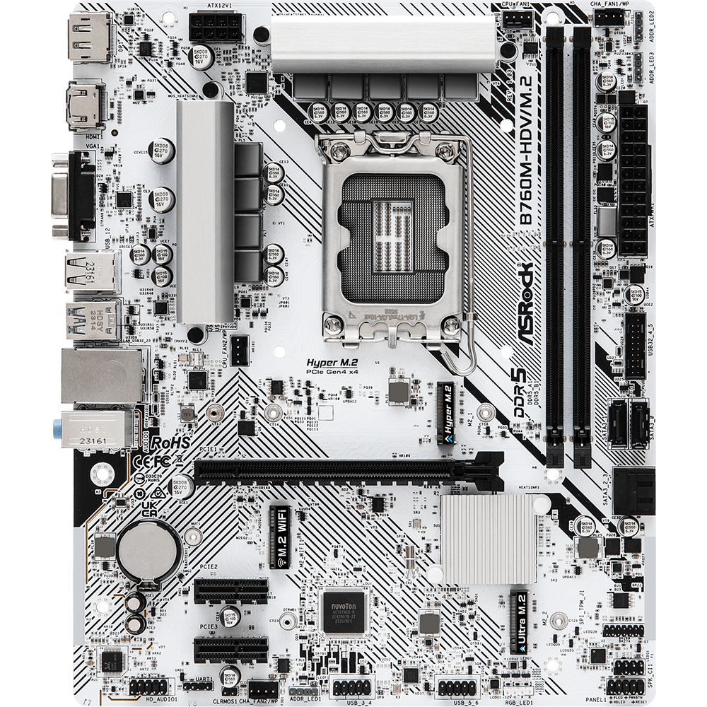 Материнская плата ASRock B760M-HDV/M.2