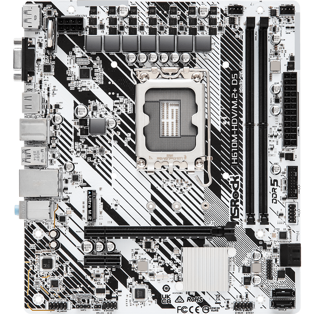 Материнская плата ASRock H610M-HDV/M.2+ D5