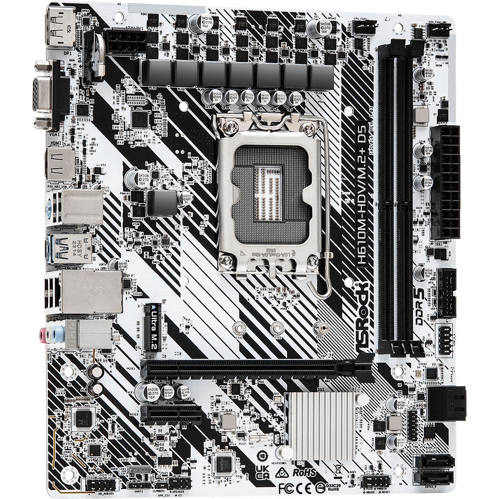 Материнская плата ASRock H610M-HDV/M.2+ D5 - фото 3