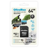 Карта памяти 64Gb MicroSD OltraMax Recorder + SD адаптер (OM64GCSDXC10-U3-V30)