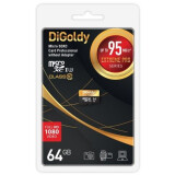Карта памяти 64Gb MicroSD Digoldy Extreme Pro (DG064GCSDXC10UHS-1-ElU3 w)