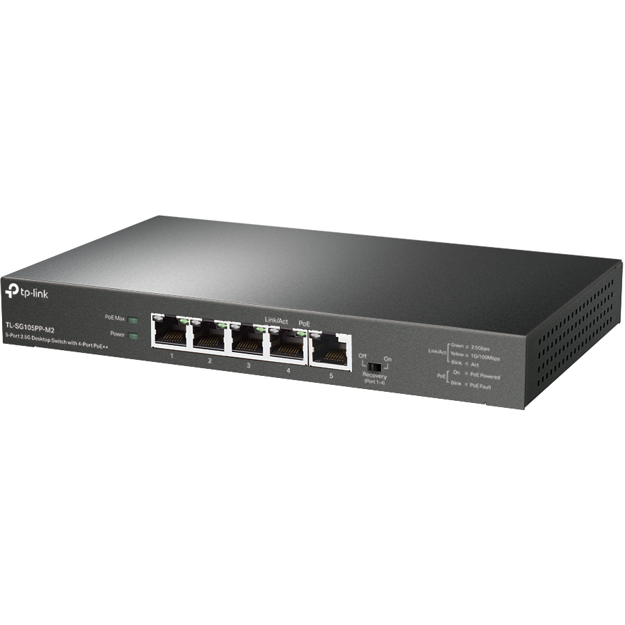 Коммутатор (свитч) TP-Link TL-SG105PP-M2 - фото 2