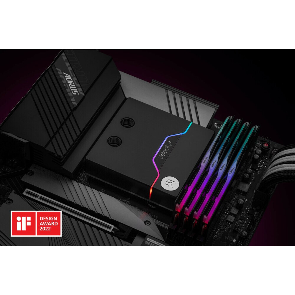 Водоблок для СЖО EKWB EK-Quantum Velocity D-RGB - 1700 Nickel + Acetal (3831109857670) - фото 6