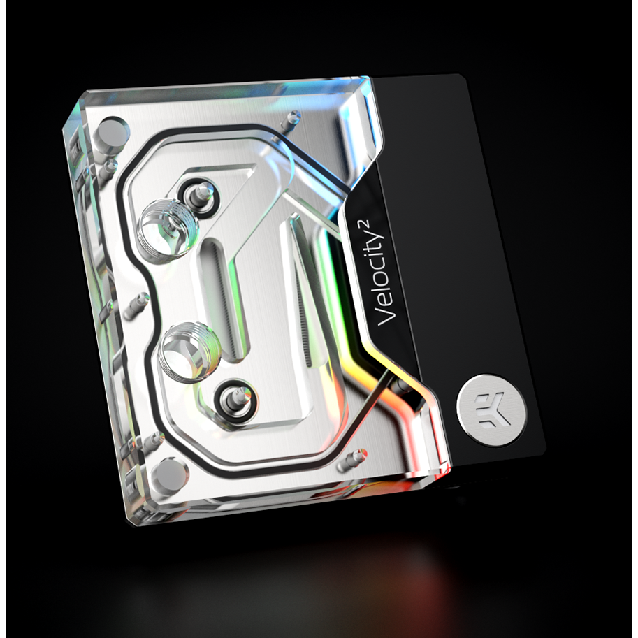Водоблок для СЖО EKWB EK-Quantum Velocity D-RGB - 1700 Nickel + Plexi (3831109857663) - фото 3