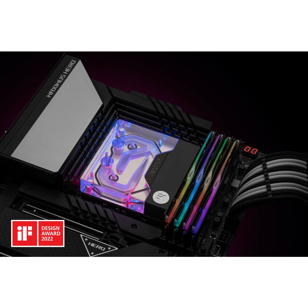 Водоблок для СЖО EKWB EK-Quantum Velocity D-RGB - 1700 Nickel + Plexi (3831109857663) - фото 8
