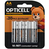 Батарейка Opticell Professional (AA, Alkaline, 4 шт)
