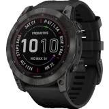 Умные часы Garmin Fenix 7X Sapphire Solar Carbon Grey DLC Titanium with Black Band (010-02541-11)