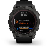 Умные часы Garmin Fenix 7X Sapphire Solar Carbon Grey DLC Titanium with Black Band (010-02541-11)