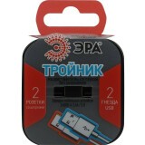 Сетевой разветвитель ЭРА SP-2-USB-B (Б0049535)