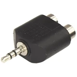Переходник 3.5 Jack (M) - 2x RCA (F), Rexant 14-0431