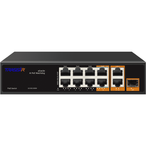 Коммутатор (свитч) TRASSIR TR-NS13111S-120-8POE