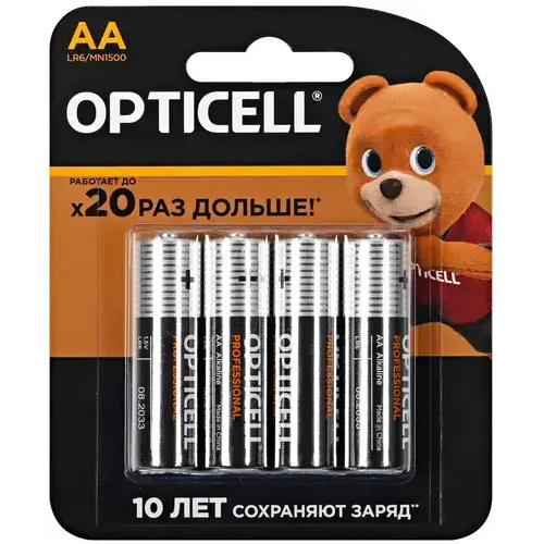 Батарейка Opticell Basic (AA, 4 шт.) (5051001)