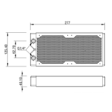 Радиатор для СЖО Barrow Dabel-40a 240 Black (BA2795)