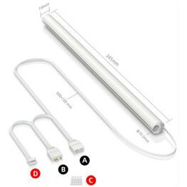 Светодиодная трубка Lamptron Water Cooled Tube ARGB Garb - LAMP-STC350 - фото 2