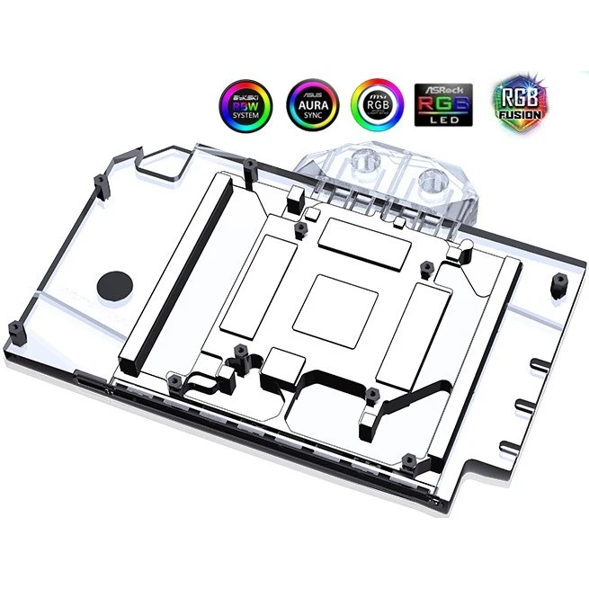 Водоблок для видеокарты Bykski N-AS4090STRIX-X 5V A-RGB+Backplate (C1-1640) - фото 2