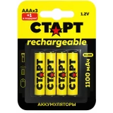 Аккумулятор СТАРТ (AAA, 1100mAh, 4 шт.) (4610116221006)