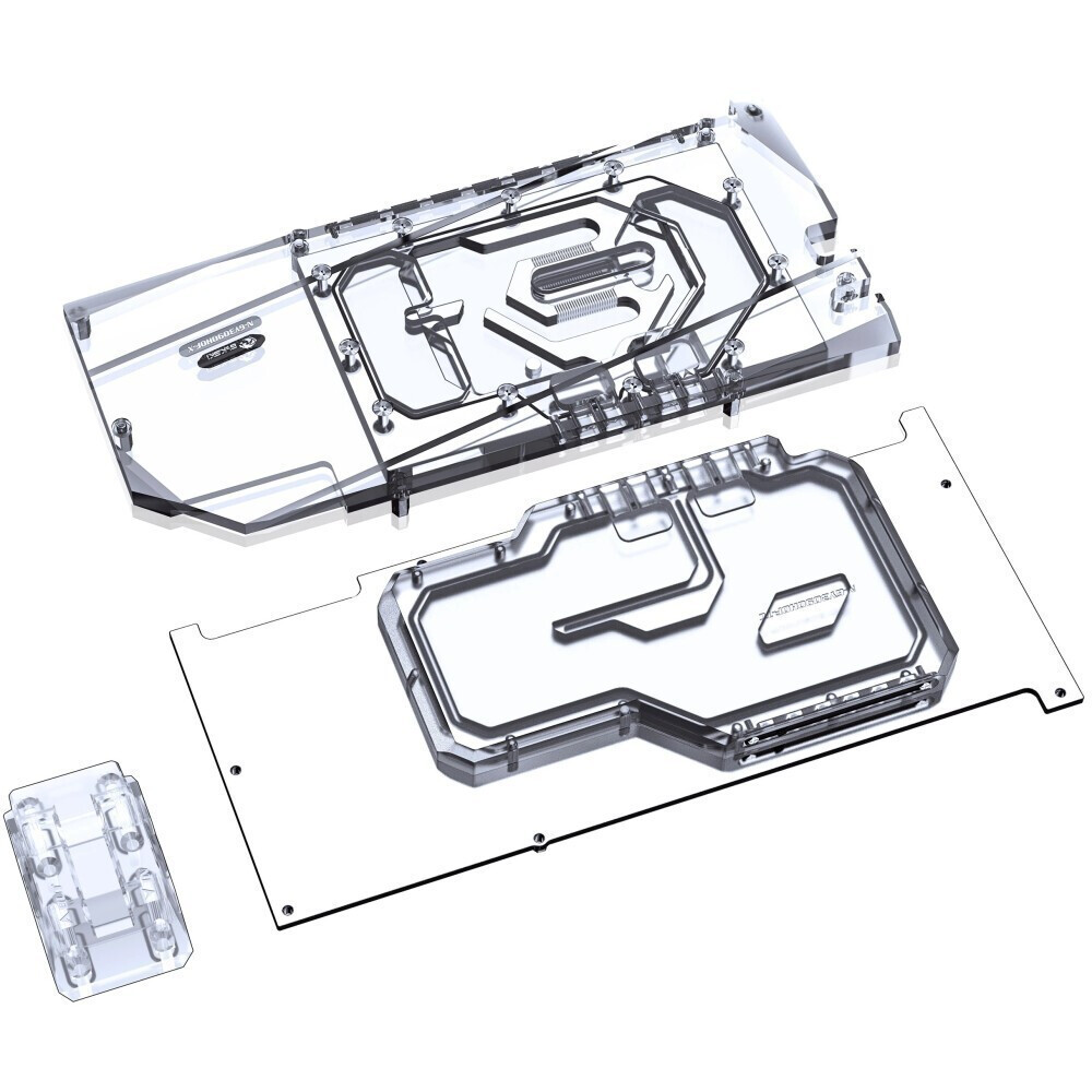 Водоблок для видеокарты Bykski N-GY3090HOF-TC 5V RBW+Backplate (C1-1036) - фото 2