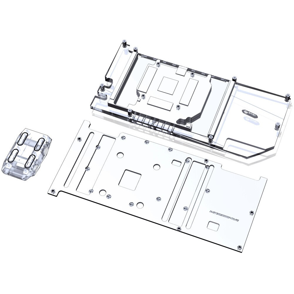 Водоблок для видеокарты Bykski N-GY3090HOF-TC 5V RBW+Backplate (C1-1036) - фото 4