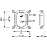Водоблок для процессора Barrow LTHO-04N Black (BA3094)