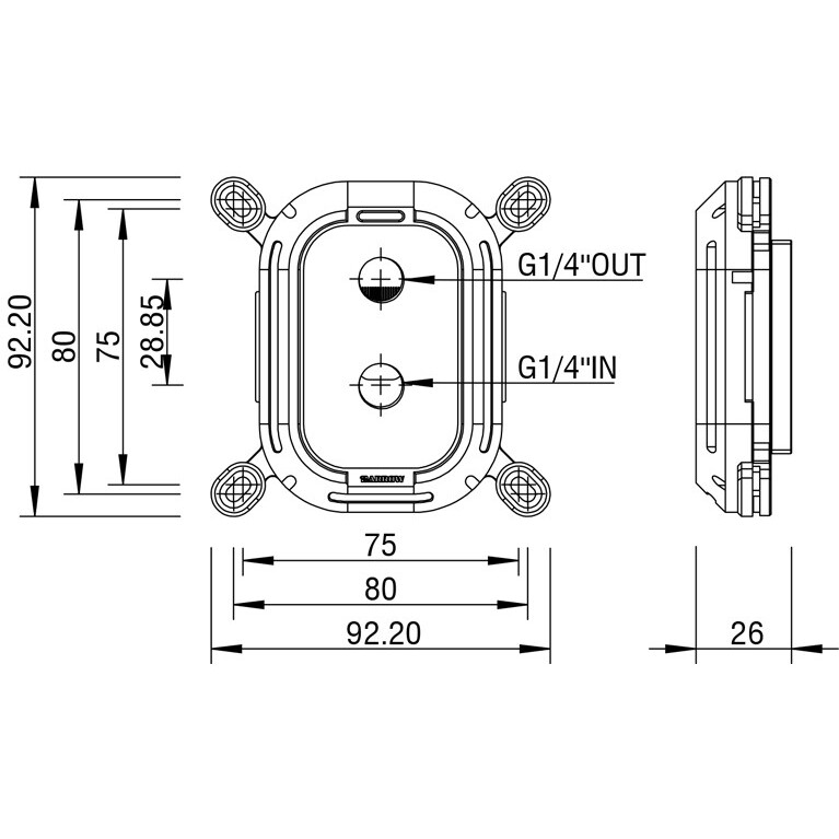 Водоблок для процессора Barrow LTHO-04N Black (BA3094) - фото 3