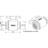 Кран для СЖО Barrow TLQFS-V1 Silver (BA2075)