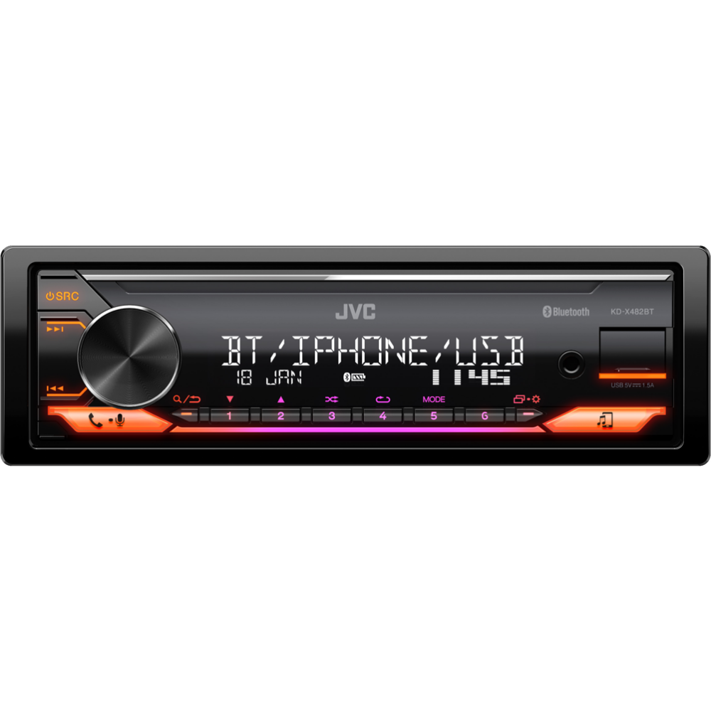 Автомагнитола JVC KD-X482BT - фото 2