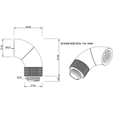 Поворотный адаптер для СЖО Barrow TSWT902-V1 Black (BA0020)