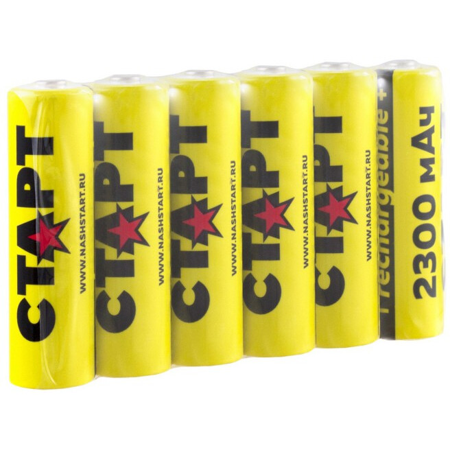 Аккумулятор СТАРТ (AA, 2300mAh, 6 шт.) - 4610116201831
