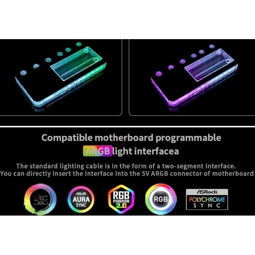 Резервуар с помпой для СЖО Barrow DC17-SDB 120 Black (BA3245) - фото 5