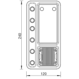 Резервуар с помпой для СЖО Barrow DC17-SDB 240 White (BA3249)