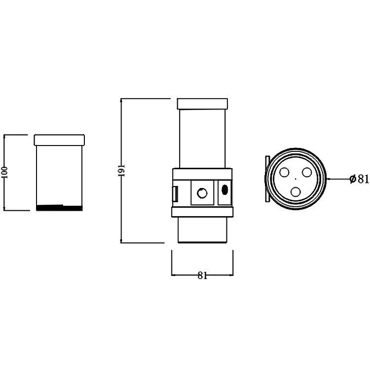 Резервуар с помпой для СЖО Bykski CP-NWD5-X-CT60-V3 100MM Black (C8-0173) - фото 2