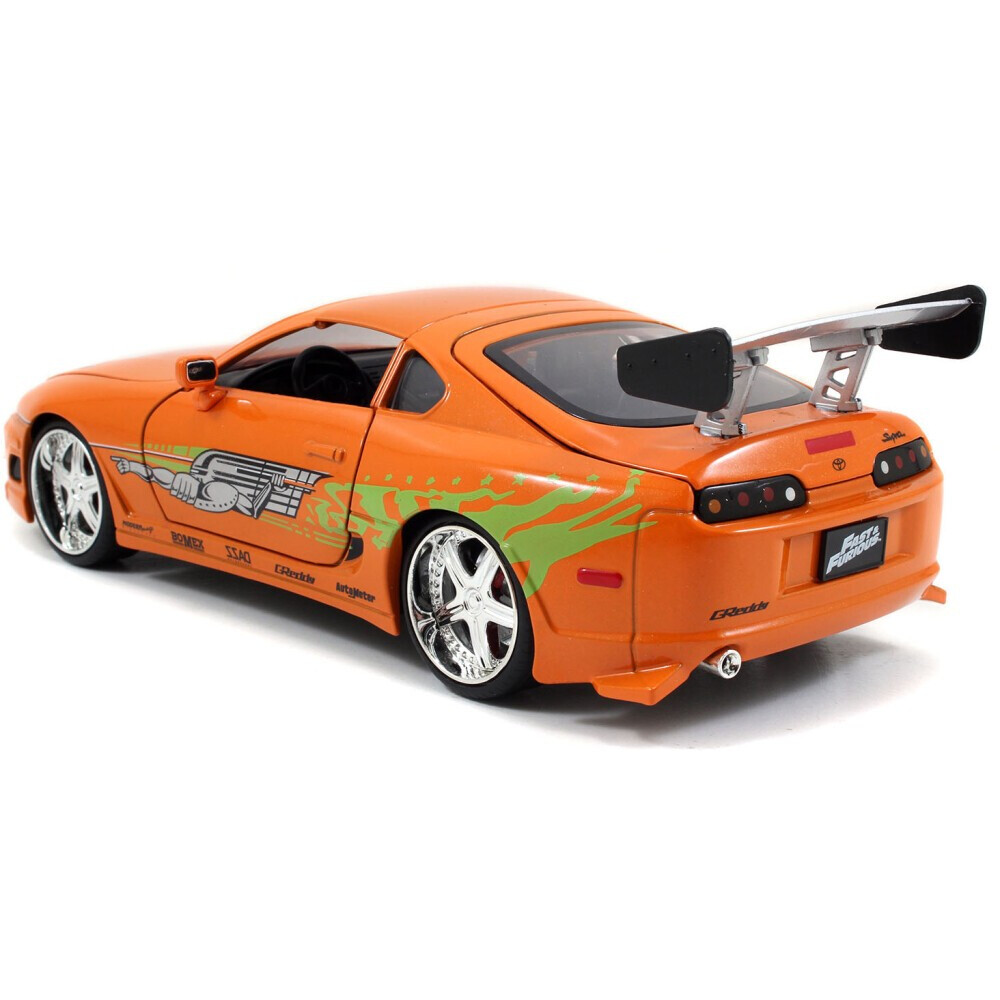 Коллекционная модель Jada Toys Fast & Furious 1995 Toyota Supra-Orange (97168) - фото 4