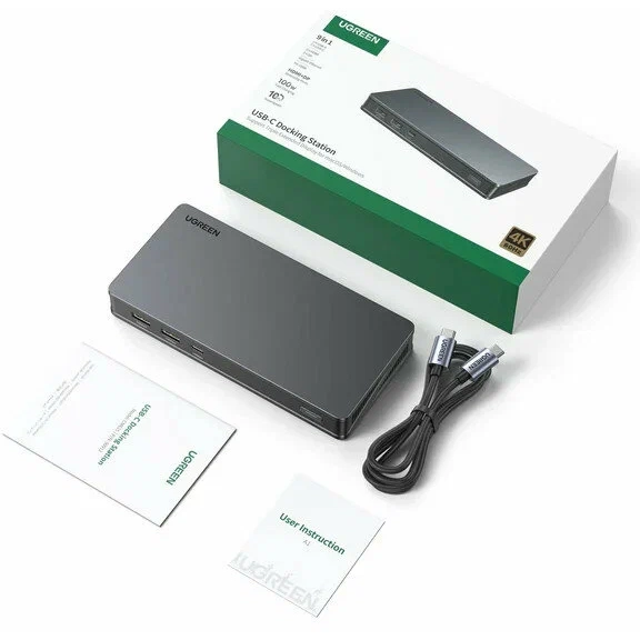 Док-станция UGREEN Revodok Pro 209 9-in-1 4k HDMI Universal Docking Station (90912) - фото 4