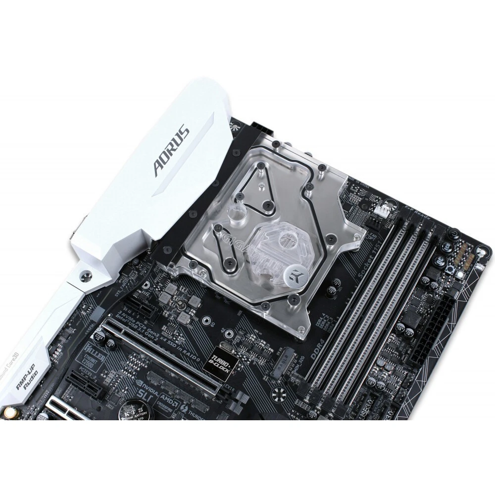 Водоблок для материнской платы EKWB EK-FB GA Z270/Z370 Monoblock Nickel (3831109821664) - фото 4